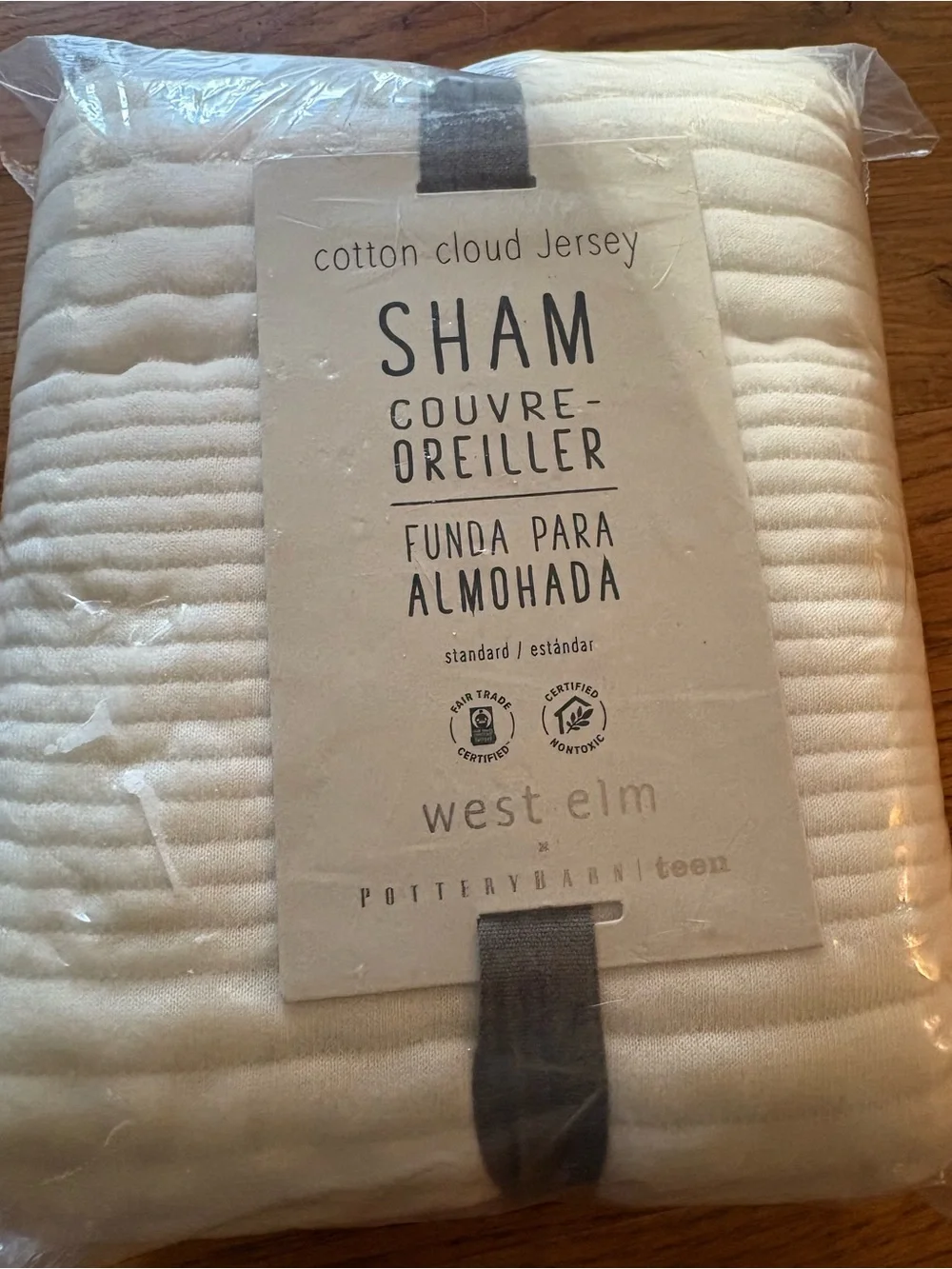 West Elm/Pottery Barn Teen Cotton Cloud Jersey Shams, White, New